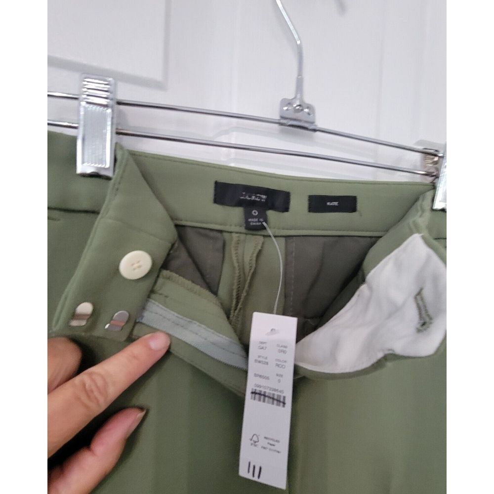 J. Crew Kate Straight-Leg Pant in Four-Season Stretch Size 0 Green - Picture 2 of 8
